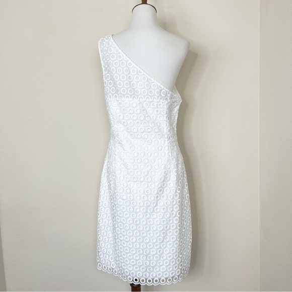 Lilly Pulitzer Davids Dress in Resort White One Shoulder - Picture 7 of 13